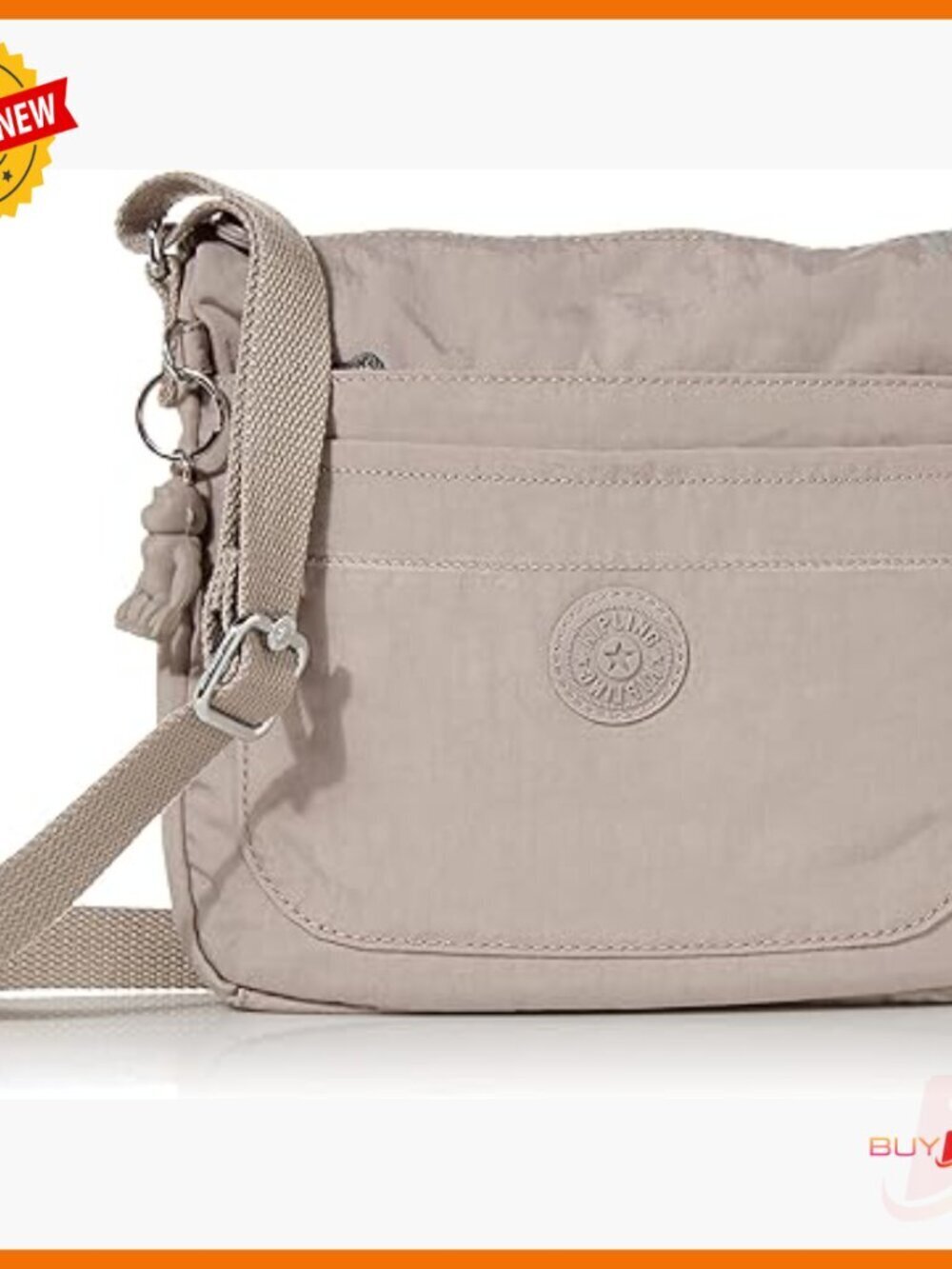 Super Light Crossbody Messenger Bag, Water-Resistant Nylon, 3 Pockets